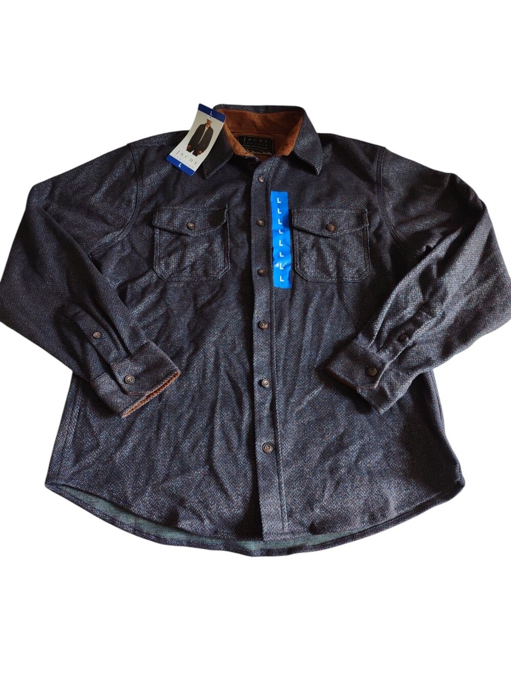 Jachs New York Large Chevron Flannel Shirt